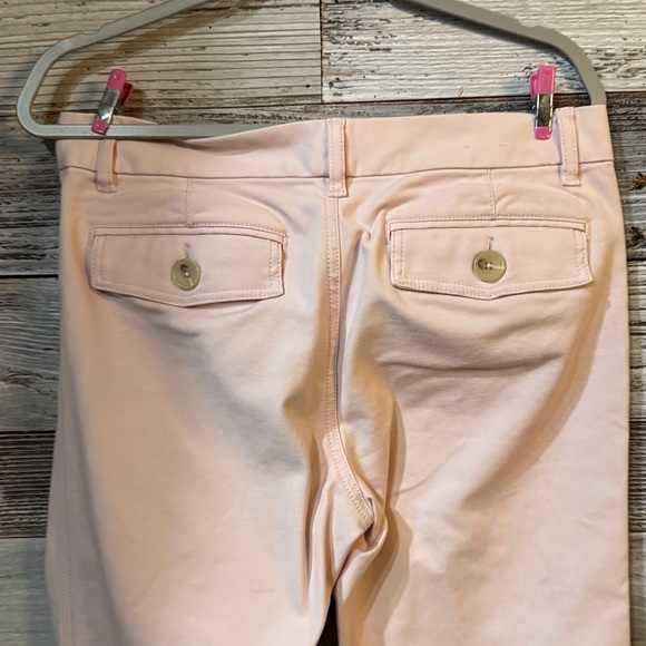 Banana Republic Light Pink Stretch Wide Leg Pants - Picture 5 of 6